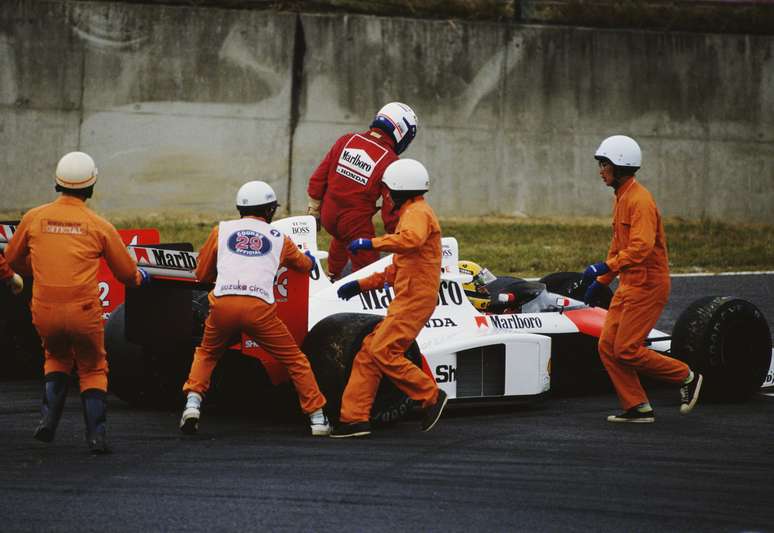 Colisão entre Ayrton Senna e Alain Prost marcou GP de Suzuka  