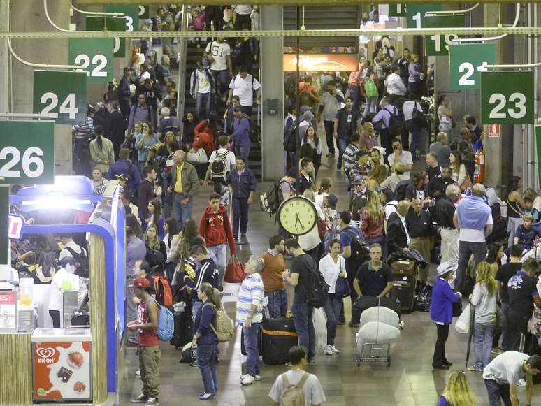 A orientação comprar a passagem antecipadamente; chegar uma hora antes do embarque ao terminal; identificar as bagagens; não descuidar das crianças; levar documentos