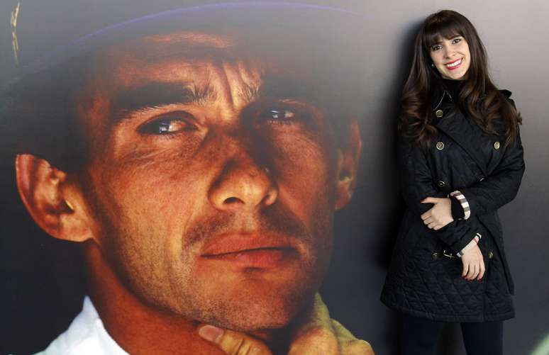 <p>Paula Senna está em ímola para tributo ao piloto</p>