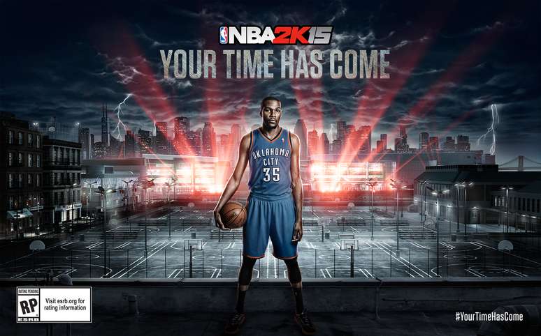 Kevin Durant é a estrela de capa de 'NBA 2K15'