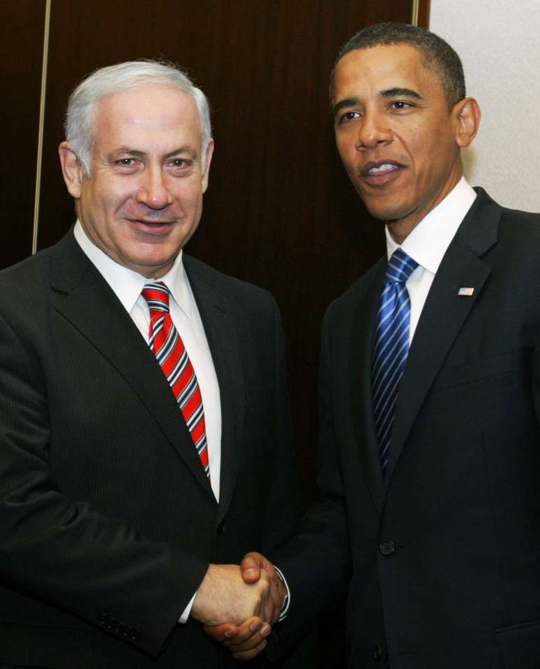 Na imagem, Benjamin Netanyahu de Israel, e Barack Obama, dos Estados Unidos, em encontro em Jerusalém (arquivo)