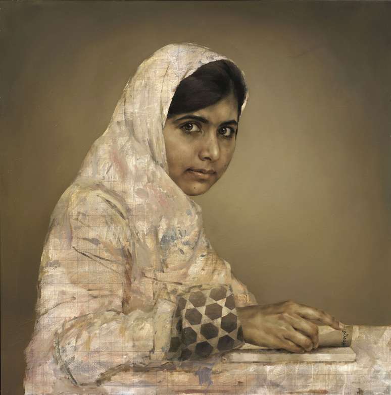 <p>A obra "Girl Reading ("Menina Lendo)" foi cedida pelo artista Jonathan Yeo para ajudar na educação das meninas nigerianas</p>