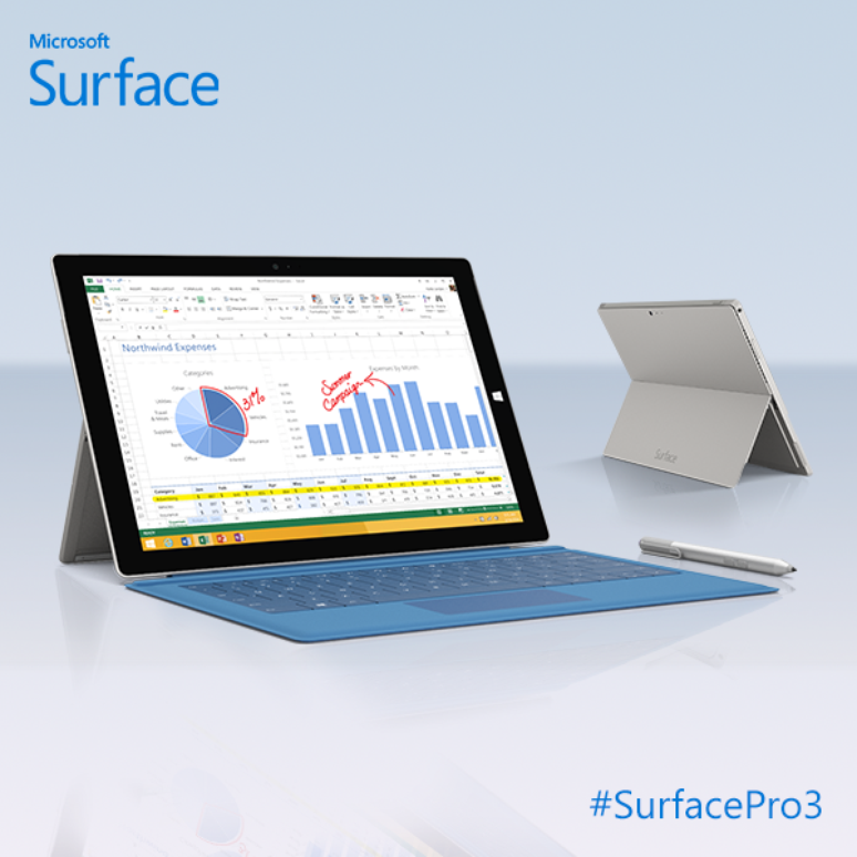 <p>Tablet Surface Pro 3 de 12 polegadas</p>