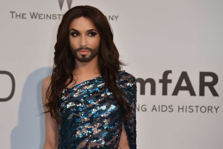 <p>Conchita Wurst participa de evento em Cannes</p>