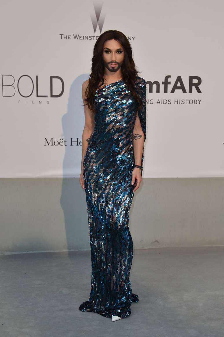 <p>Conchita Wurst participa de evento em Cannes</p>