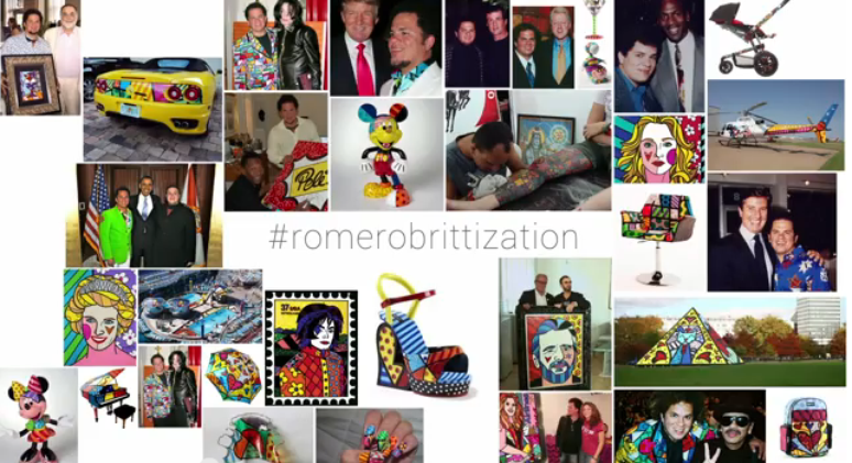 Em vídeo, as obras de Britto são todas iguais e podem ser encontradas a cada 100 passos. 