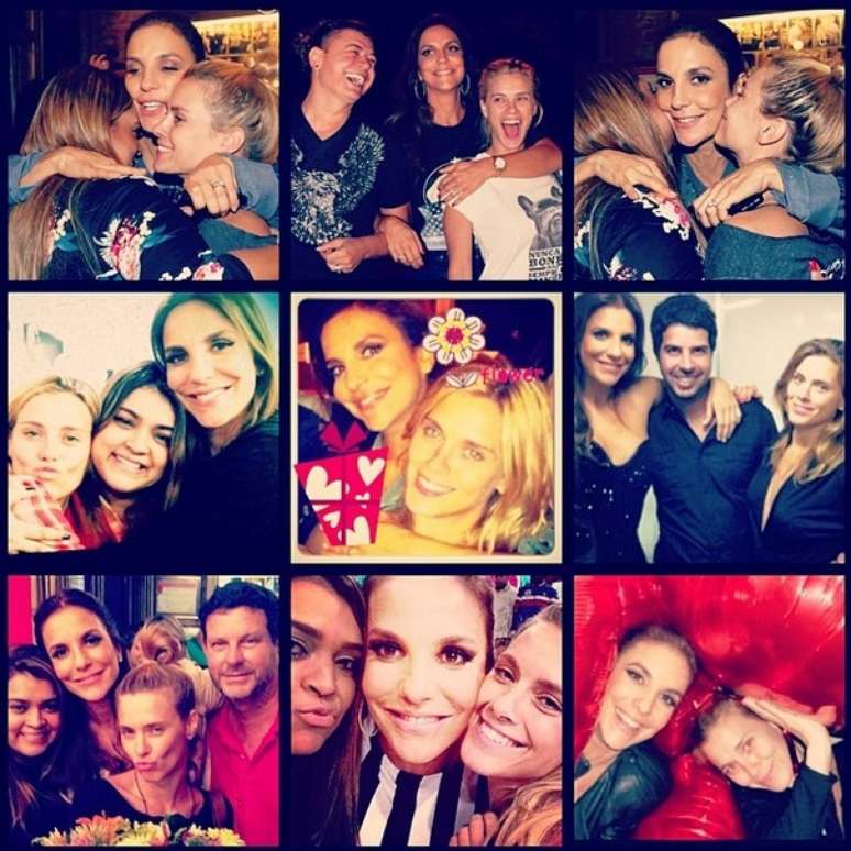 Carolina Dieckmann reuniu fotos ao lado de Ivete Sangalo e se declarou &agrave; amiga