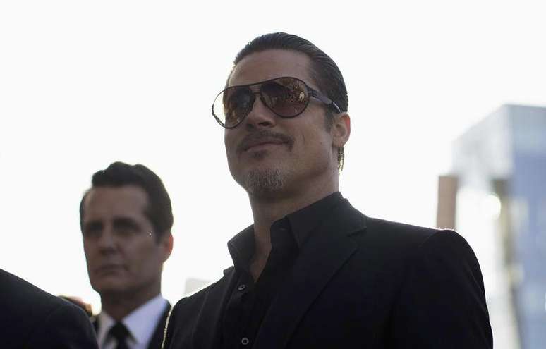 <p>O ator Brad Pitt participa da pré-estreia de 'Malévola', em Hollywood, na Califórnia, na última quarta-feira (28)</p>