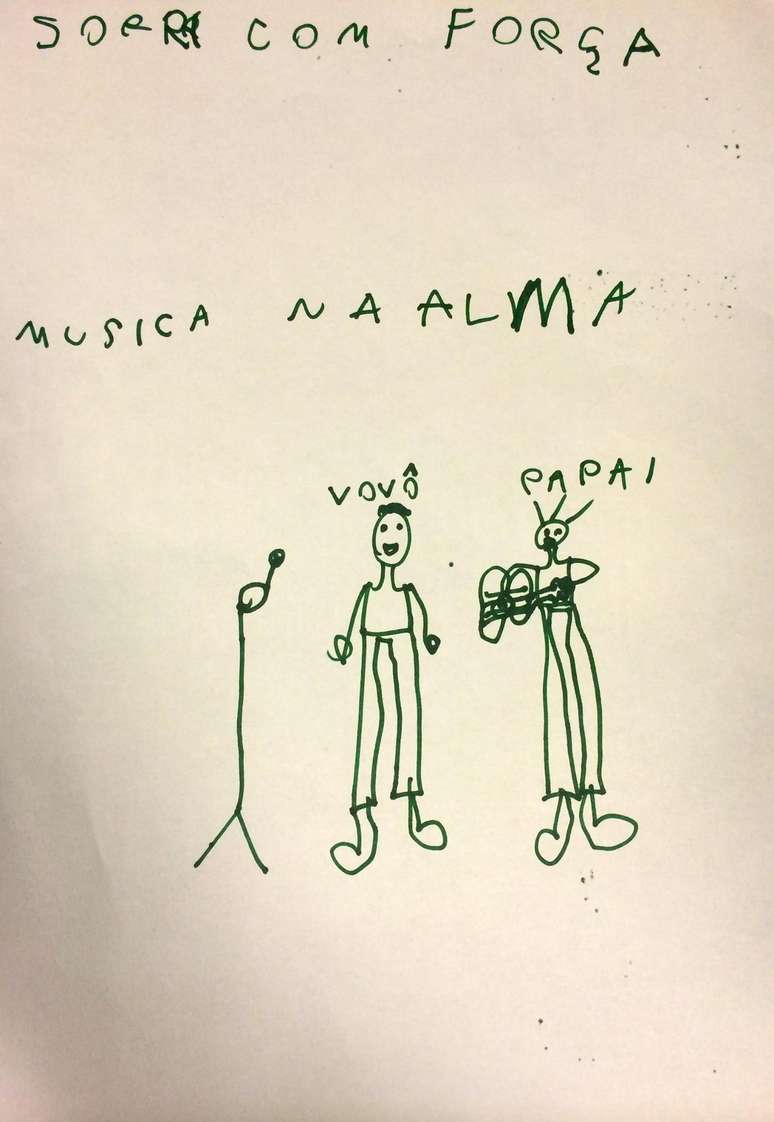 <p>Desenho feito por Isabela, filha de Jair Oliveira</p>