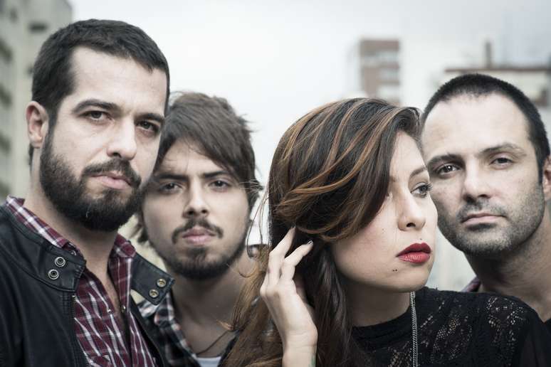 Da esquerda para direita: Martin, Guilherme Almeida, Pitty e Duda Machado