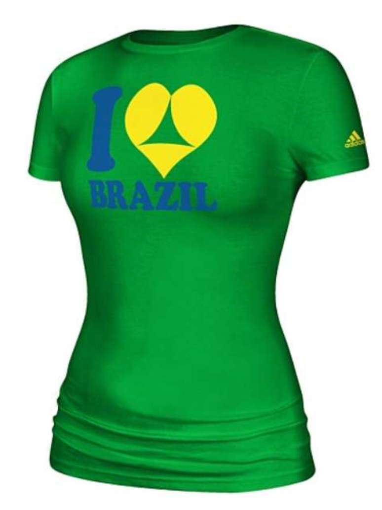 Camisa da Adidas vendida para promover a Copa do Mundo no Brasil