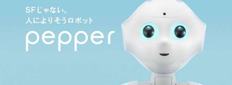 <p>Robô Pepper é desenvolvido pela empresa japonesa Softbank</p>