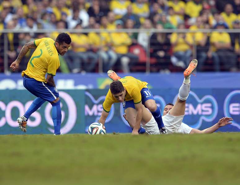 <p>Oscar n&atilde;o teve boa atua&ccedil;&atilde;o no primeiro tempo</p>