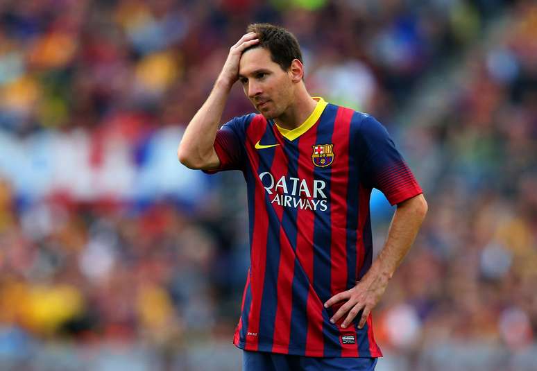 <p>Messi teve renova&ccedil;&atilde;o complicada com o Barcelona na &uacute;ltima temporada</p>
