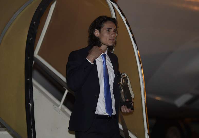 <p>Com Cavani, Uruguai desembarcou no Brasil na última segunda-feira</p>