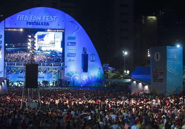 Primeira Fan Fest da Copa foi realizada em Fortaleza