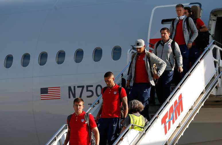 Seleção americana desembarcou nesta segundo em São Paulo