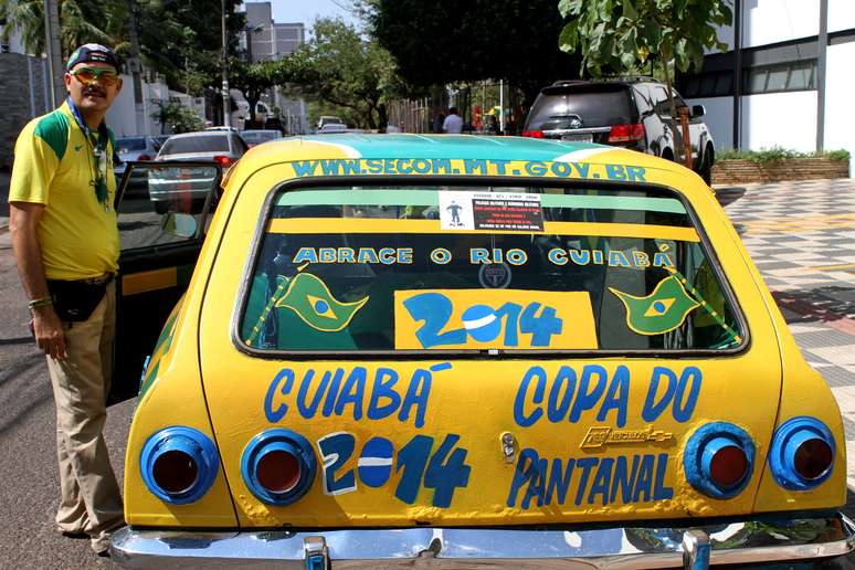 Popula&ccedil;&atilde;o de Cuiab&aacute; mostra pouca anima&ccedil;&atilde;o para Copa, mas sargento virou o grande personagem do munic&iacute;pio