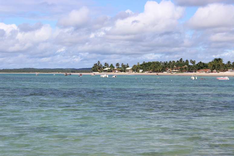 Vista da costa para o município de Tamandaré 