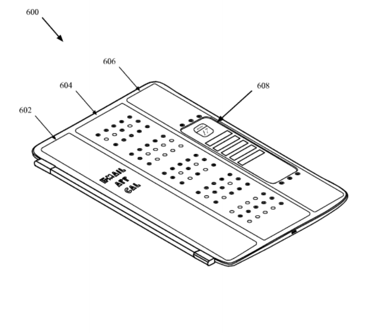 A Smart Cover modificada teria o design atual, sendo dobrada e atuando na proteção do iPad
