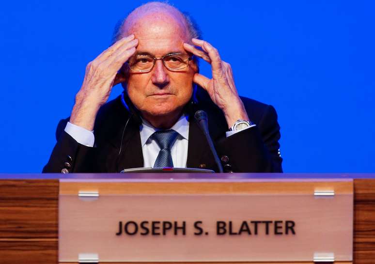 <p>Blatter mostrou ansiedade para primeiro jogo da Copa de 2014</p>