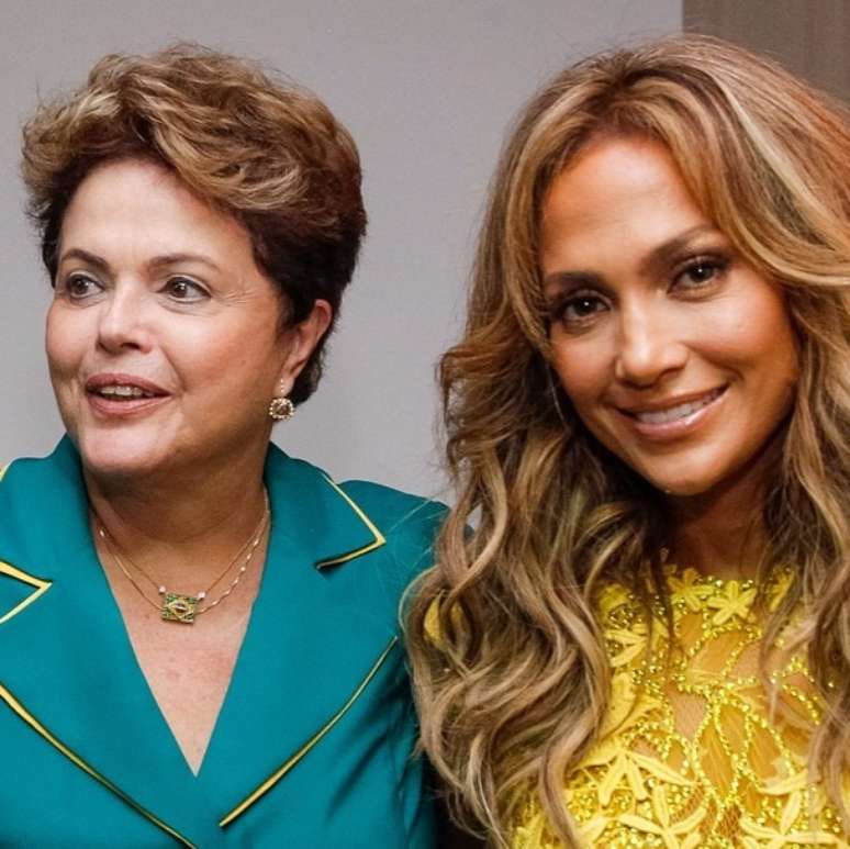 Dilma e Jennifer Lopez se encontraram na abertura da Copa em São Paulo