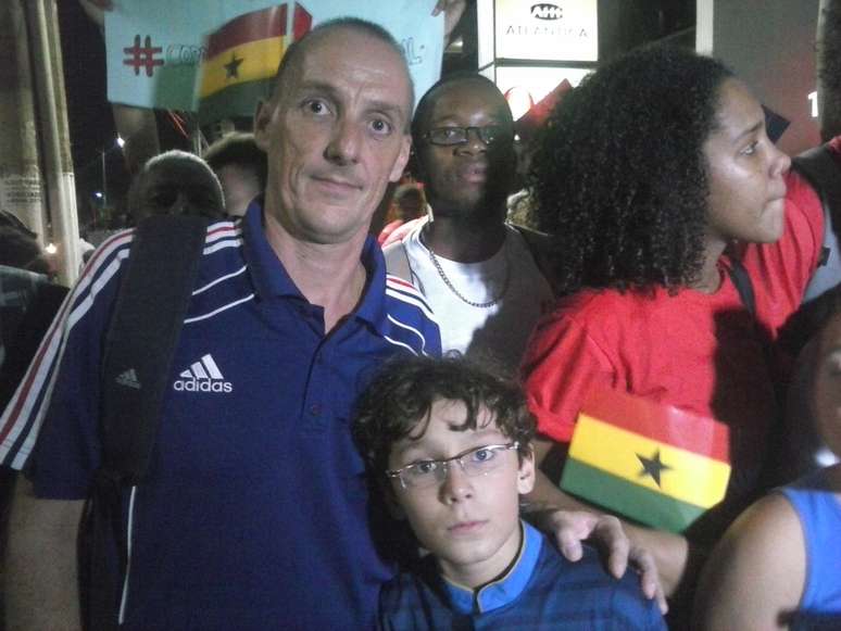 Francês acompanha a chegada de Gana