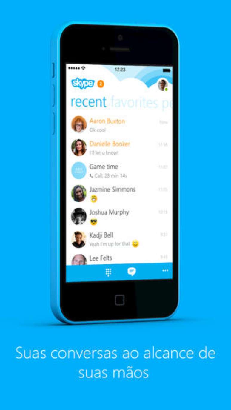 <p>O Skype 5.0 possui notifica&ccedil;&otilde;es no aplicativo para alternar as conversas com agilidade</p>