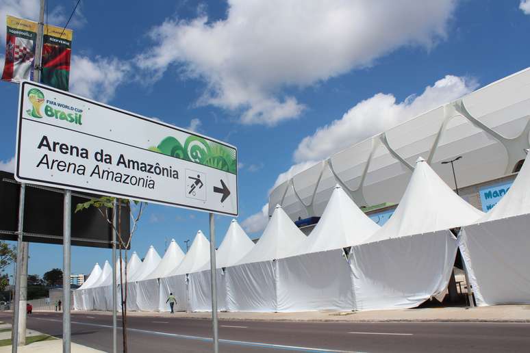 <p>Arena da Amazônia recebe Inglaterra x Itália neste sábado</p>