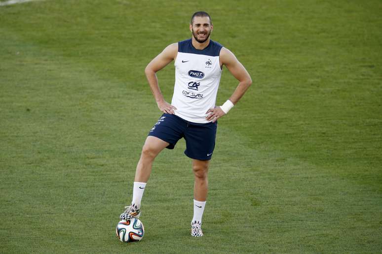 <p>Benzema será a estrela da França no Brasil</p>