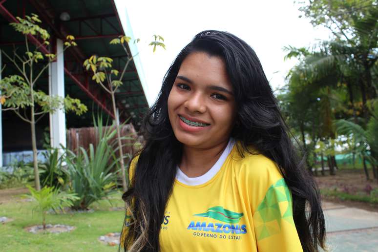 Estudante Amanda dos Santos Soares minimizou o calor de Manaus