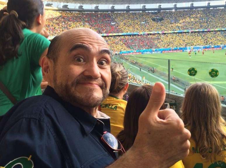 <p>Edgar Vivar esteve no Brasil e assistiu jogo da seleção mexicana na primeira fase</p>