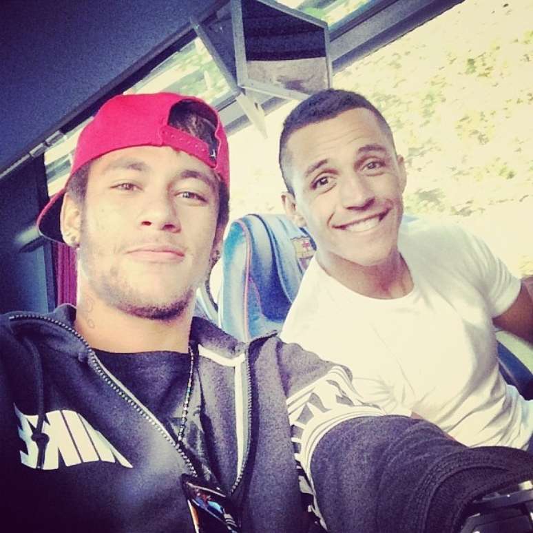 <p>Sanchez e Neymar são amigos no Barcelona</p>