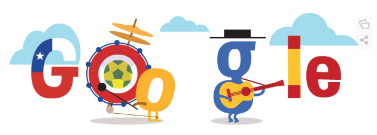 <p>Novo doodle presta homenagem a cantores brasileiros e "homem de uma banda só" do Chile</p>