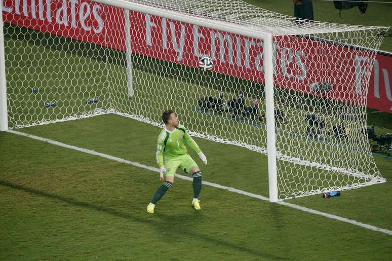 <p>Goleiro russo Igor Akinfeev durante Copa do Mundo de 2014</p>