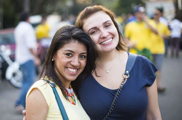 Kivea e Fernanda na Vila Madalena