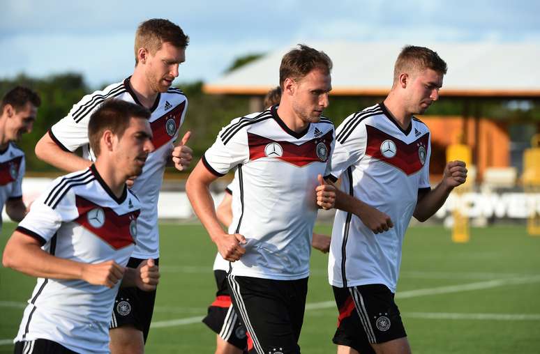 <p>Seleção da Alemanha treina em São Paulo, se preparando para pegar Gana</p>