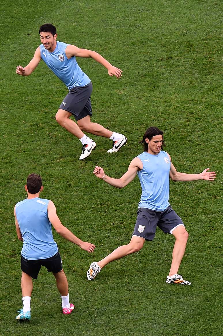 <p>Cavani confia na classificação do Uruguai</p>