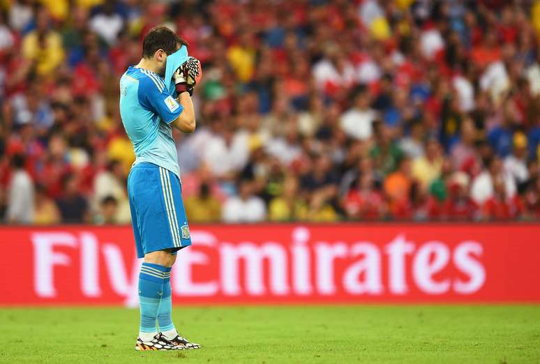 Goleiro espanhol fez uma péssima Copa do Mundo no Brasil