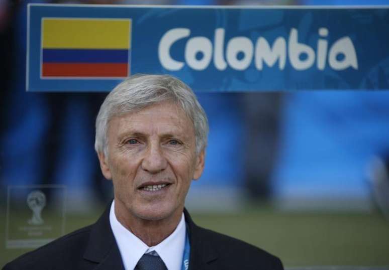 Técnico da Colômbia, José Pekerman, antes de jogo contra a Grécia no Mineirão, em Belo Horizonte. 14/6/2014.