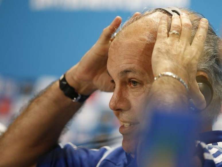 Técnico da seleção argentina, Alejandro Sabella, durante entrevista coletiva em Belo Horizonte. 20/06/2014.