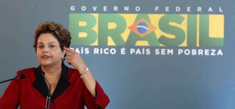Presidente Dilma Rousseff discursa durante inauguração de terminal no aeroporto de Guarulhos, em São Paulo. 20/5/2014.