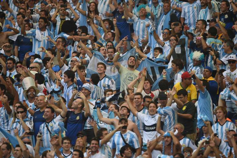 <p>Torcedores da Argentina e Irã se reuniram no Estádio Mineirão neste sábado (21) em jogo da Copa do Mundo</p>