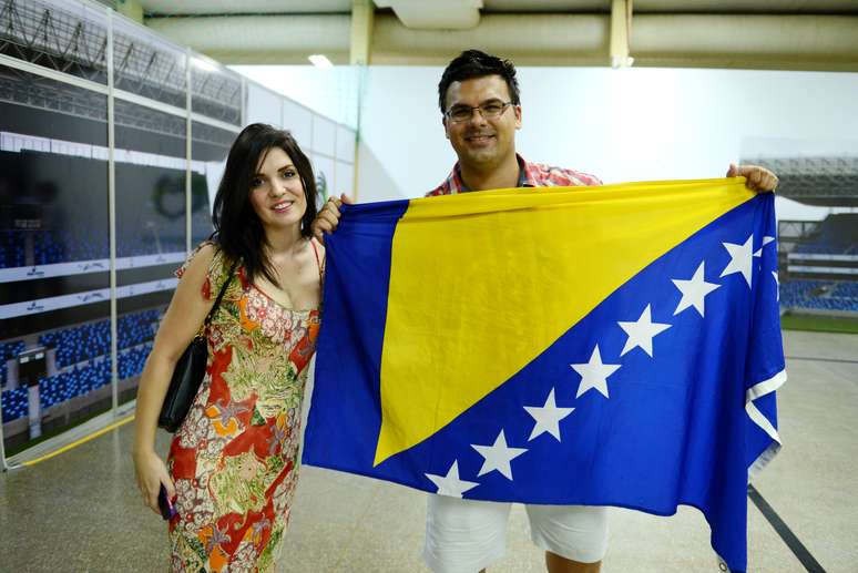 Torcedores da Bósnia vieram para acompanhar a Copa do Mundo