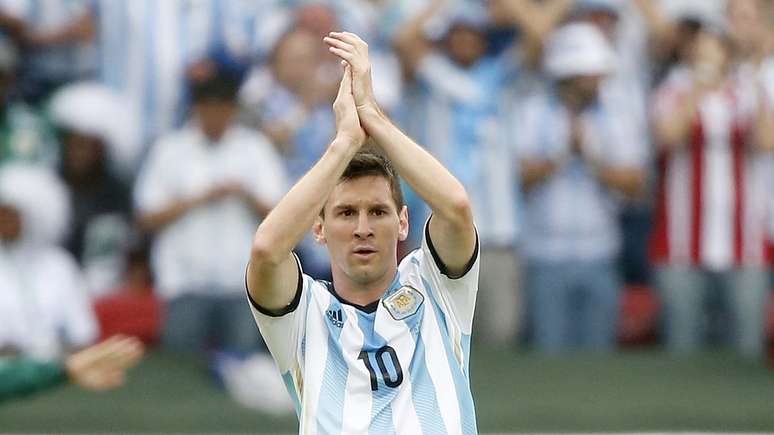<p>Messi fez dois dos três gols marcados pela Argentina nesta quarta-feira</p>
