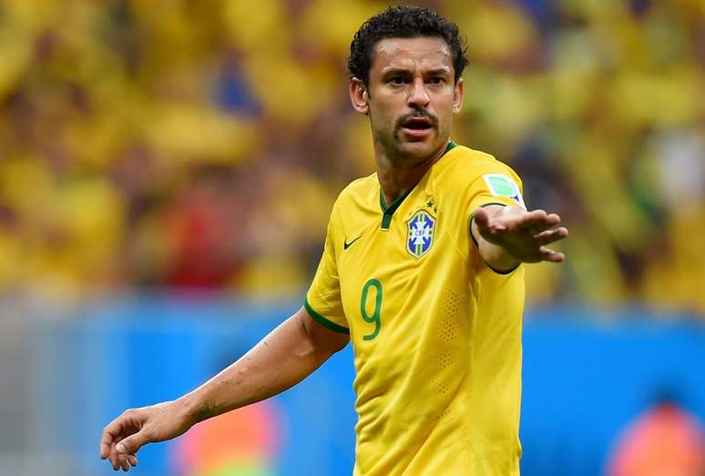 <p>Fred demonstra confiança após marcar o primeiro gol na Copa do Mundo do Brasil</p>