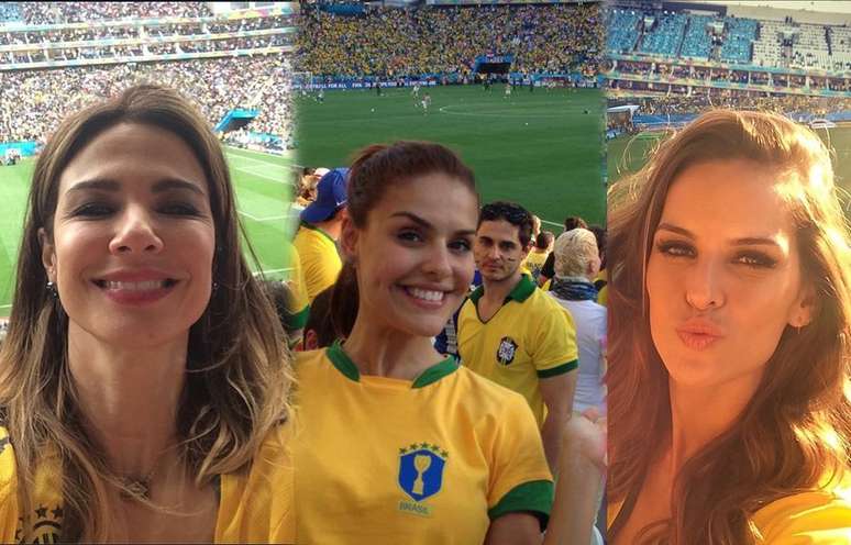 <p>Famosas torcedoras embelezam as arquibancadas dos estádios durante os jogos do Mundial e mostram que o Brasil tem belíssimas mulheres</p>