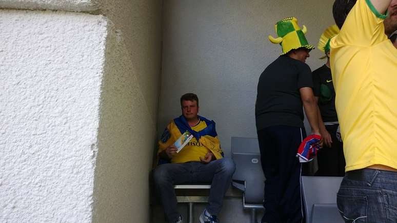 Adamor Otto, 38 anos, comprou ingresso no setor Buenos Aires e indaga: "paguei para ver o escanteio"