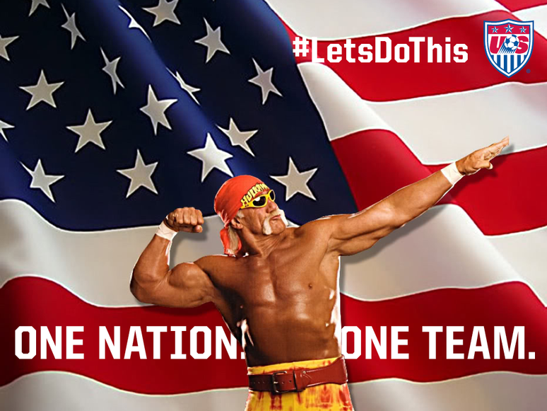 Imagem de Hulk Hogan é usada em imagens da federação americana