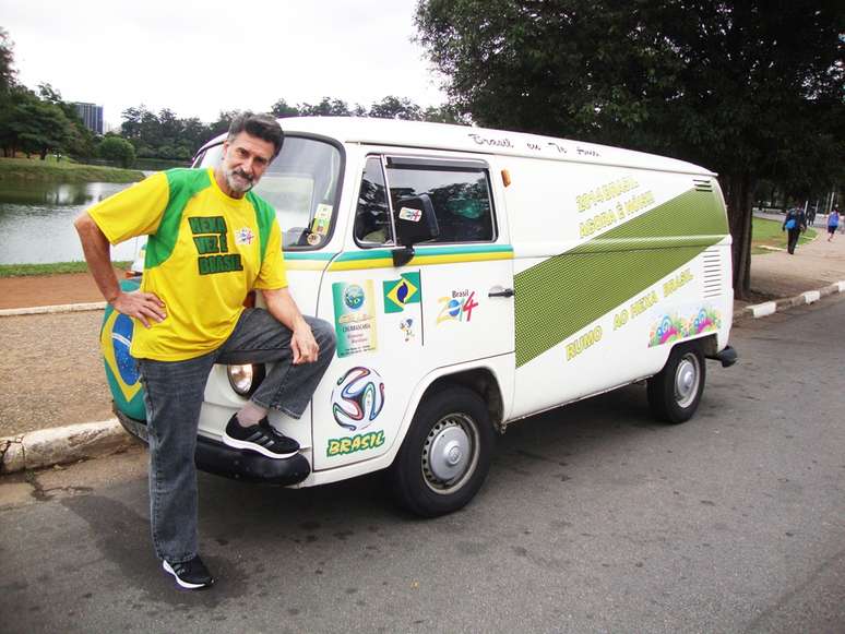 Seu Nenê foi a três Copas do Mundo de Kombi: México em 86, Estados Unidos em 94, e França em 98